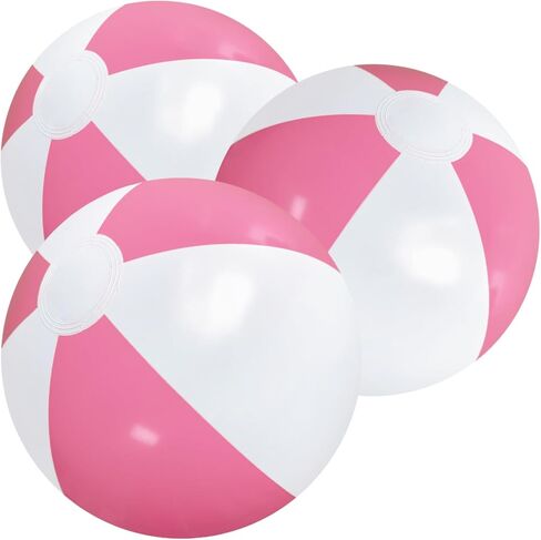 3 Pack Beach Balls, Large Inflatable Beach Balls Bulk for Parties, Beach, Pools & Play in Saudi Arabia
