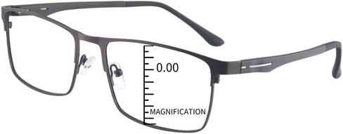 ProEyes Fornax, Progressive Multifocal Blue Light Blocking Lightweight Readers, Anti-Reflective Resin Lens, 0 Power on Top Lens (Brown, 1.75 x) in Saudi Arabia