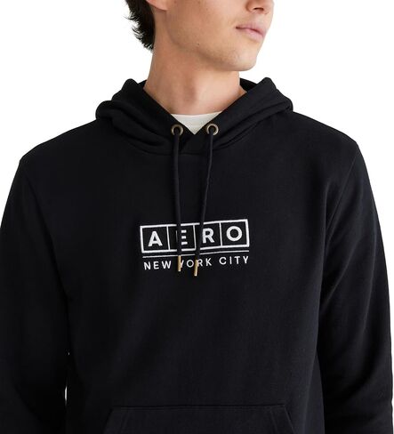 سترة بغطاء للرأس بشعار Aero Popover للرجال من AEROPOSTALE - شعار الصندوق in Saudi Arabia