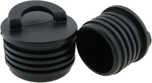 heyous 8PCS Kayak Scapper Plug Kit Universal Kayak Scapper Plug Kit Kayak Marine Boat Plug Bug Marine Boat Scapper Stoppers Plugs Bungs Replacement for Kayak Canoe Boat Drain Holes, Black in Saudi Arabia