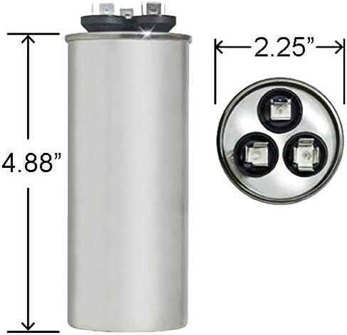 مكثف دائري ClimaTek - يناسب Goodman # CAP050700440RTP | 70/5 فائق التوهج MFD 370/440 فولت تيار متردد in Kuwait