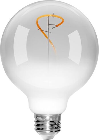 ONEWISH LED Light Bulb, G95 LED Globe Bulbs, Warm White 300LM 2700K 4W, 35W Equivalent, E26 Standard Base,LED Edison Light Bulb for Home Decor,1 Pack in Saudi Arabia