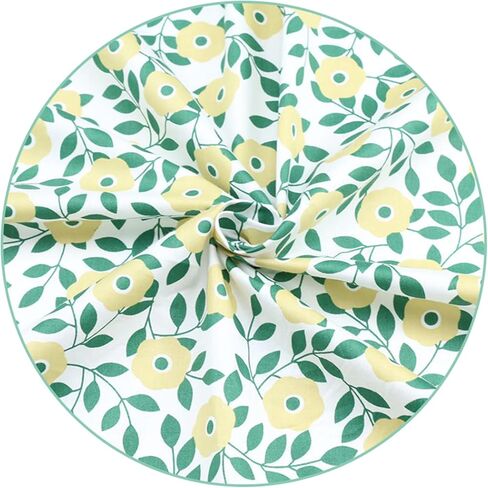 Lemon Fish Cat Print Cotton Fabric Fat Quarter Bundles - Soft Quilting Fabric Material for Sewing, Crafts, Pet, Bags, Upholstery, and Doll Clothes, 6 pcs 15.7" x 19.7" Pre Cut in Kuwait