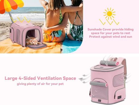 بتس فيت حقيبة ظهر للكلاب للقطط والكلاب والخنزير الغيني والارانب، شنطة متينة ومريحة للحيوانات الاليفة in Kuwait