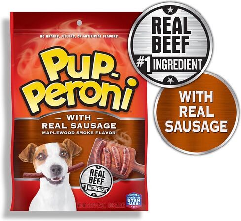Pup-Peroni Beef Brisket, Hickory Smoke Flavor Dog Treats, 5.6 Ounce (Pack of 8) in Kuwait
