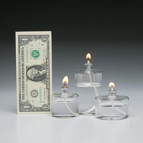 Firefly 3-Ounce Refillable Glass Liquid Candle - Votive Size Emergency Candles - Replacement for Liquid Paraffin Disposable Fuel Cells - Great Emergency Candles. in Saudi Arabia
