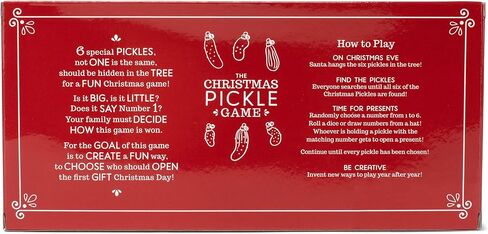 DEMDACO Pickle Festive Green 4 x 2 Glass Christmas Decorative Hanging Ornaments Game in Kuwait