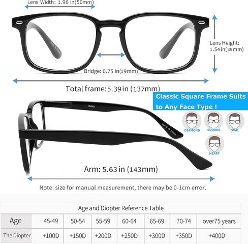 Stylish Cateye Reading Glasses, Large Frame Oversized Reader Sunglass with Fashion Eyeglasses Chain Portable for Women in Kuwait