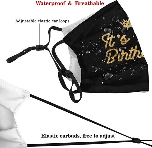 Ucsaxue Funny Face Mask, Reusable Decorative Mask, With 2 Filters Gift Unisex Adults Cloth Balaclava Bandana in Saudi Arabia