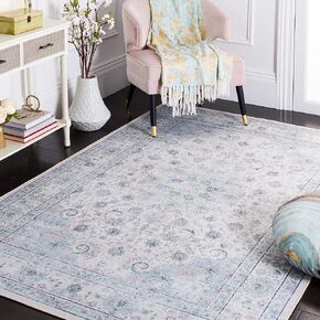 SAFAVIEH Tucson Collection Area Rug - 5' x 8', Beige & Green, Persian Design, Non-Shedding Machine Washable & Slip Resistant Ideal for High Traffic Areas in Living Room, Bedroom (TSN165B)