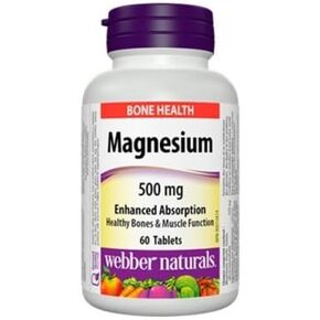 Webber Naturals Magnesium 500mg, 60tabs