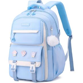 BEFUNIRISE Girls Backpack,Kids Backpack with Tote Bag Pencil case for Teen Girls School Backpack Bookbag for Elementary Primary High School (3pcs Set Purple)