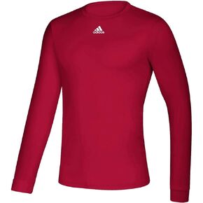 adidas Creator Long Sleeve Top - Men's Training S Victory Red/White