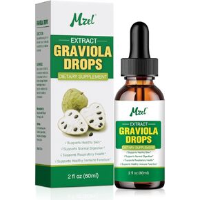 Graviola Leaf Extract Leaves Drop Liquid from Soursop Bitters Oil, 98% Absorption-2 Fl Oz
