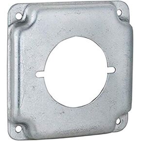 Hubbell-Raco 810C 30-50A Receptacle 2.141-Inch Diameter 4-Inch Square Exposed Work Cover , Gray