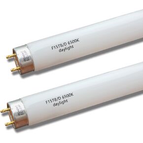 F15T8-D Daylight 15W Fluorescent Bulb,18'' F15T8/DL 6500K T8 Linear Preheat Lighting Lamps, G13 bi-pin Base