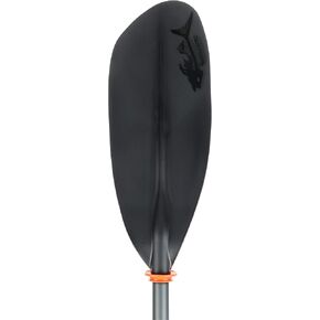 Attwood 11758-2 Vibrant Asymmetrical Paddle, Length-Adjustable, 7 to 7 ½ Feet Long, Black Blades, Kayaking