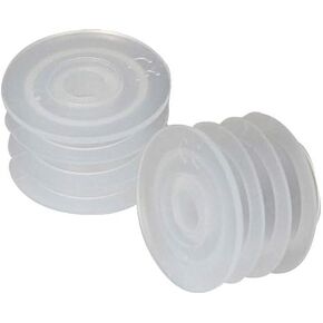 Apothecary Products Oral Syringe Adapter Plugs | Compatible with 3, 4, 6, 8 Oz Oval | 24 mm | Pack of 50