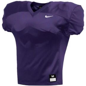 Nike Mens Team Stock Vapor Varsity V Neck Short Sleeve Jersey Football Casual - White