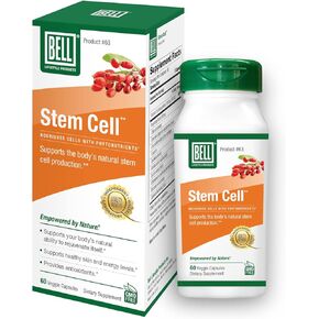 Bell Stem Cell Supplements - Supports Your Body's Natural Ability to Replace Worn Out Cells and Rejuvenate Tissue | Celulas Madres | 60 Capsules