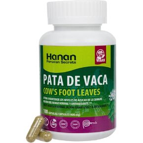 Pata de Vaca 100 Capsules (Cow's Foot Leaves) - Herbal Supplement from Peru