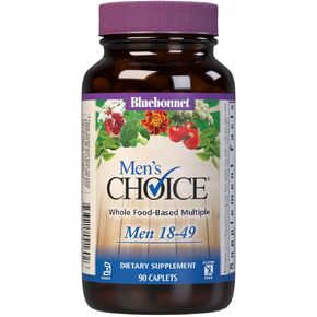 Bluebonnet Nutrition Men's Choice مجموعة كاملة من الأطعمة للرجال من عمر 18 إلى 49 عامًا، 90 قطعة in Kuwait