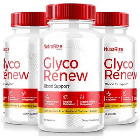 (3 Pack) Glyco Renew Pills, All Natural Blood Support Formula, Maximum Strength Supplement to Maintain Stable Levels, Your Journey Towards Health, Official GlycoRenew Reviews (180 Capsules)