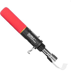 Red Ultra Therm Flameless Heat Gun (MJ-950) | Cordless Heat Gun with Wide Nozzle | Heavy Duty with 20 mL Butane Refill Tank | Mini Heat Gun for Crafts, Heat Shrink, and PVC Bending