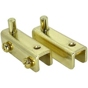 C.R. LAURENCE GDH5BL CRL Black Standard Mount Glass Door Hinges