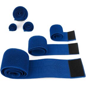 Hilph Ice Belt Extender Strap, 3 Different Size Elastic Hook and Loop Extension Strap Adds Length to Most Ice Packs, Belts and Straps to Improve Comfort and Fit - Ice Pack Extender Strap (Blue)