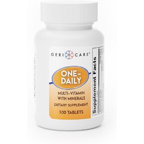 GeriCare One-Daily Multi-Vitamin & Minerals, Dietary Suplement Tablets (100 Count (Pack of 1))
