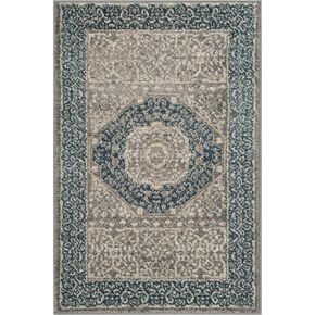 SAFAVIEH Sofia Collection 11' x 15' Light Grey/Blue SOF365A Vintage Oriental Distressed Non-Shedding Living Room Bedroom Dining Home Office Area Rug