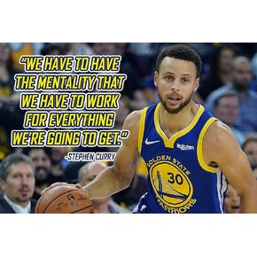 Stephen Curry Poster Quote Cool Golden State Warriors Steph Curry Quotes Posters Basketball Sports Décor Coaching Wall Art Growth Mindset Teacher Educational Teaching Learning Mindsets Quotes P057