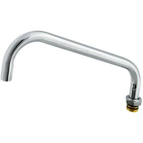 T&S Brass 5SP-14 Nozzle, Swing, 14" Length, 3/4-27UN Laminar Outlet Device, Chrome in Kuwait