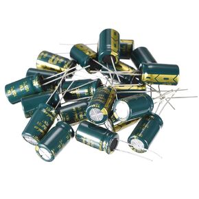 uxcell Aluminum Radial Electrolytic Capacitor Low ESR Green with 1000UF 16V 105 Celsius Life 3000H 10 x 17 mm High Ripple Current,Low Impedance 20pcs