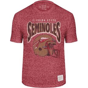 FSU Seminoles Script Over Helmet Vintage Scarlet T-Shirt