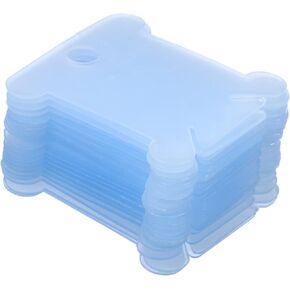 PATIKIL Plastic Floss Bobbin, 100 Pack Sewing Thread Card Board for Cross Stitch Embroidery Storage Organizer, Blue