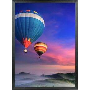Mxtallup 15x20 Picture Frame Solid Wood 15x20 Poster Frame for Wall 15x20 Photo Frames Family Black (T22B1520)