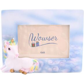 Unicorn Inspired Picture Frame, Holds 6x4 Photo, Whimsical Home & Office Decor, Unique Memory Frame, 8.5 Inches
