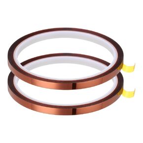 uxcell Heat Tape, 2 Pack 20mmx33m 108ft High Temperature Heat Resistant Tape for Sublimation,Heat Press,Heat Transfer, Soldering, Circuit Board