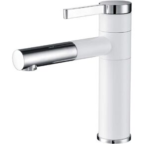 CIENCIA Bathroom Sink Faucet Single Handle Brass Vessel Sink Faucet 360°Rotating Spout Tall Basin Mixer Tap Black, BB6112C