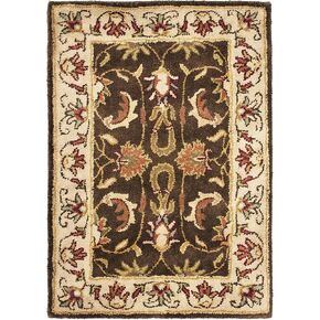 SAFAVIEH Heritage Collection Runner Rug - 2'3" x 6', Brown & Beige, Handmade Traditional Oriental Wool, Ideal for High Traffic Areas in Living Room, Bedroom (HG818A)