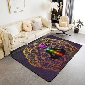 Chakra Area Rug 5x7 Boho Mandala Rugs for Living Room Bedroom Zen Spiritual Super Cozy Decorative Carpet Carpet Kids Adults Accent Rug Home Decor Bedroom Rug
