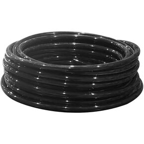 Pneumatic Tube Polyurethane, Black (4MM OD X 2.5MM ID) 10 Meters, (5/32" OD X 3/32" ID) 32.5 Feet, Tubing for Air, Oil, and Fluid Transfer, Air Line Pneumatic Tube