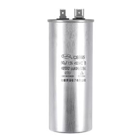 uxcell Run Capacitor Round CBB65 60uF 60mfd 450V AC 40/85/21 Aluminum Case with Terminal for Air Conditioner Compressor Motor Heat Pump Condenser