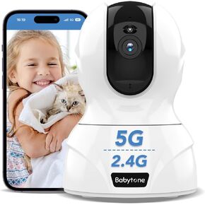 Wireless Cameras for Home Security 4MP, 2.4/5GHz Indoor Camera, Pan/Tilt WiFi Pet Camera with 2 Way Audio, Nanny Camera with Sound,Motion Tracking Alarm, Baby Monitor/Dog Cat Puppy Cam with Alexa