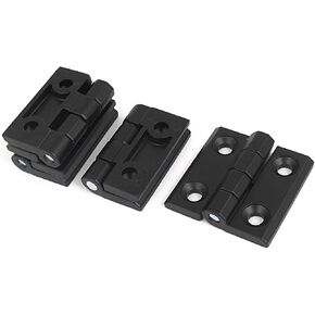 uxcell Cupboard Door 50mm x 50mm Aluminium Ball Bearing Hinge Black 4pcs