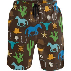 visesunny Stylish Summer Mens Swim Trunks Quick Dry Beachwear Sports Swim Board Shorts Holiday Party Bathing Suits