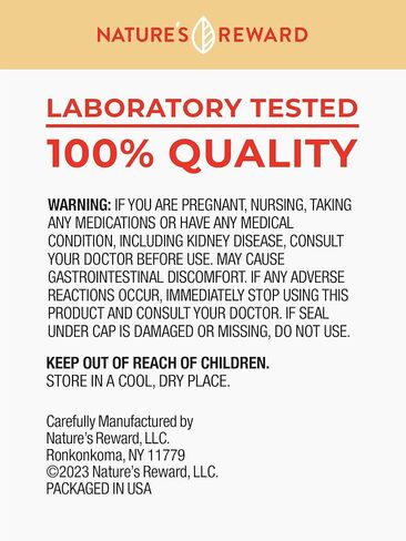 Magnesium Oxide Supplement - 500mg - 180 Count - Vegetarian, Non-GMO & Gluten Free Formula - by Nature's Reward in Kuwait