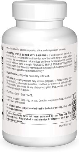 Source Naturals Advanced Triple Boron with Calcium Capsule, 240 Count in Saudi Arabia